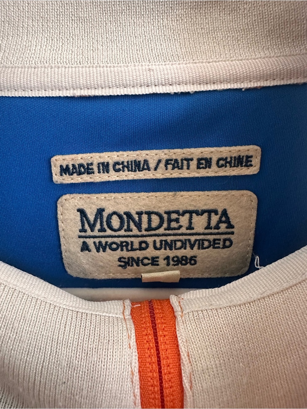 Vintage Mondetta Netherlands Orange Track Jacket 🇳🇱 - Picture 4 of 5